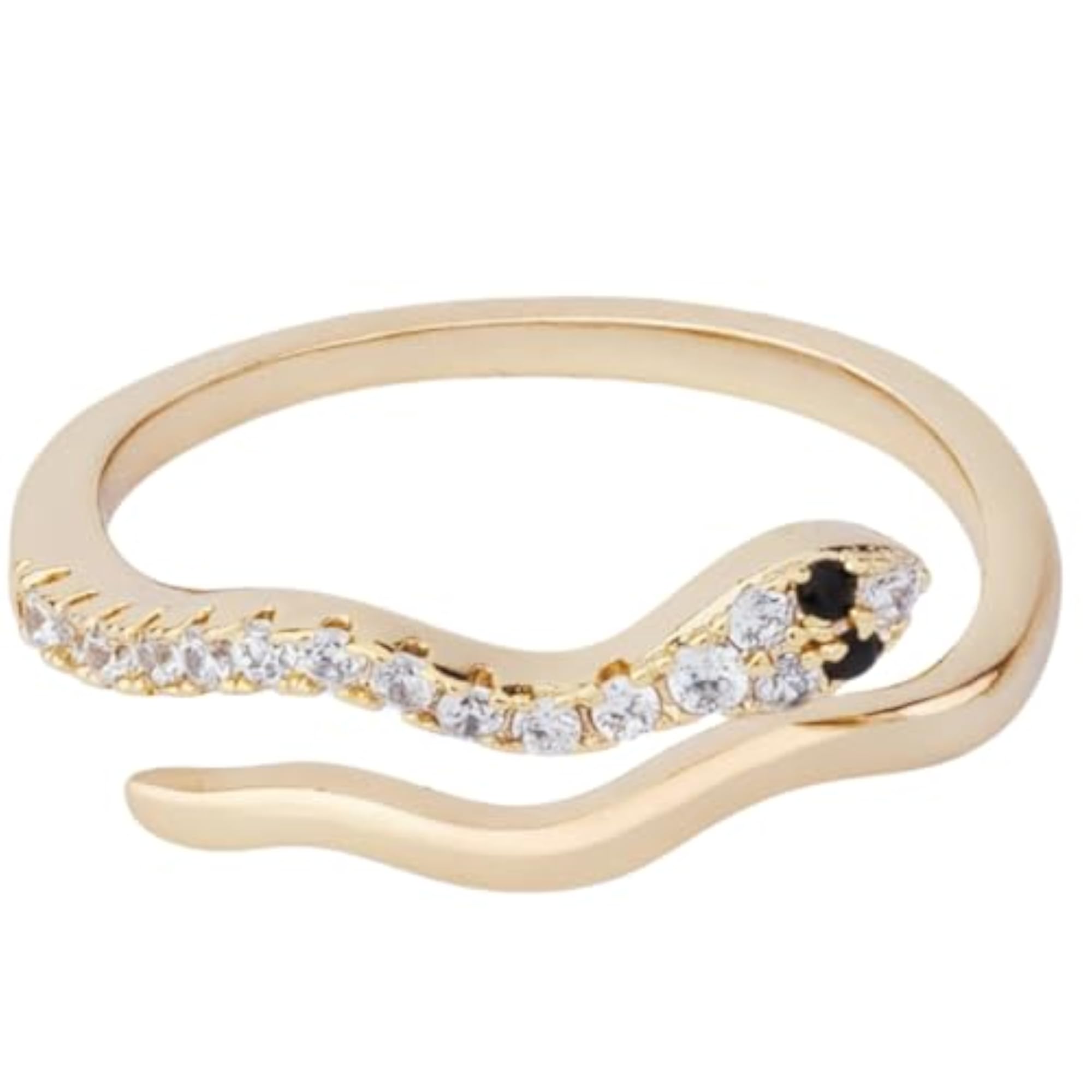 Women's Quirky Snake Hug Ring, Gift for Her